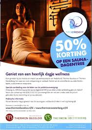 actie van de dag sauna